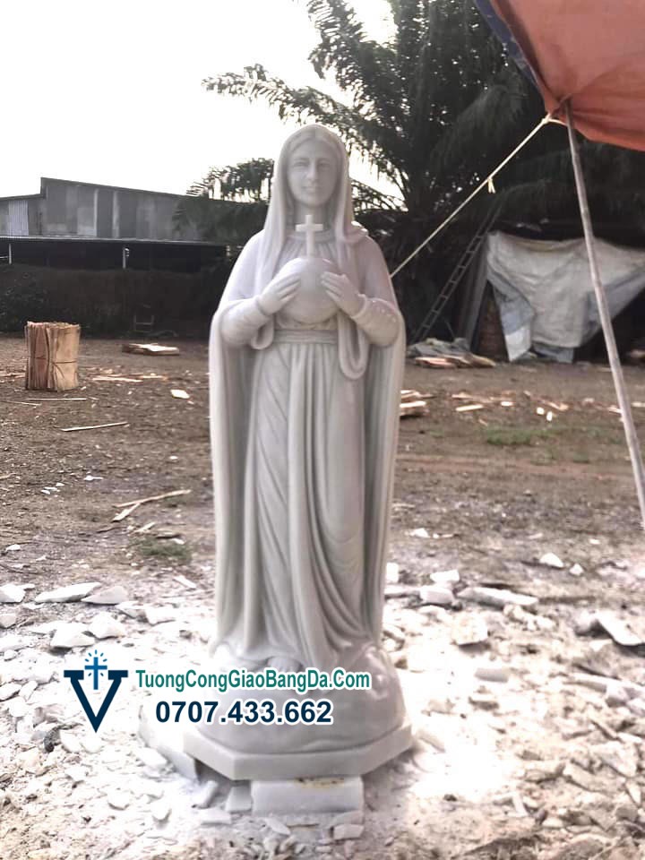 Tượng Đức Mẹ Hòa Bình bằng đá Đặc điểm, giá bán, ý nghĩa tượng đá Đức