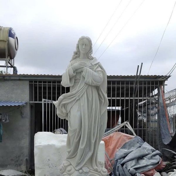 Tượng Đức Mẹ Vô Nhiễm nguyên tội bằng đá tự nhiên